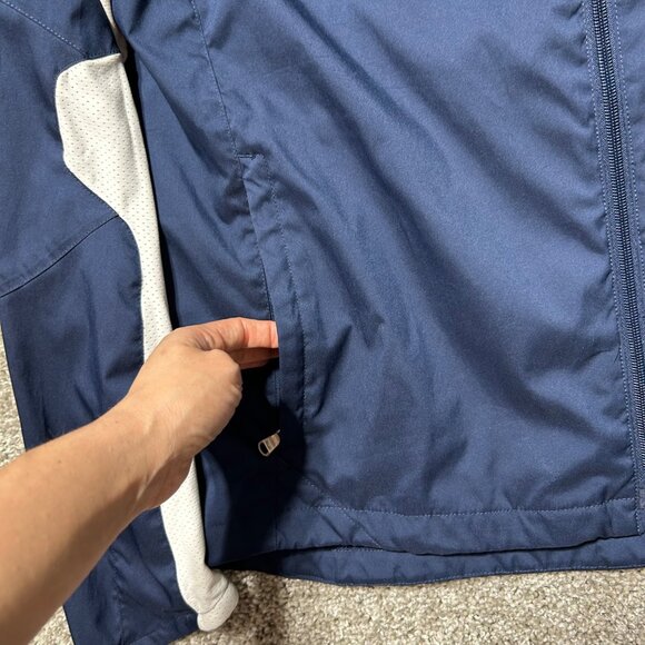 Ralph Lauren RLX Mens L US Open 2008 Navy & White Zip Jacket Lightweight - Picture 7 of 12